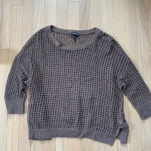 Express tan and gold sweater.
